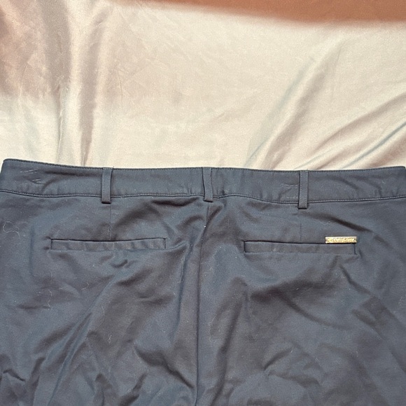 Michael Kors Dark Blue Chinos with Gold MK Charm - Picture 10 of 12
